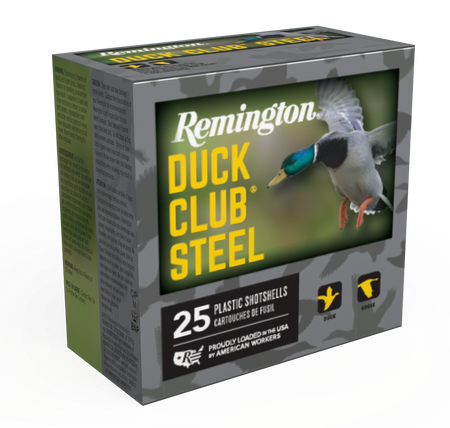 Remington 20 Gauge Shotgun Ammo DUCK CLUB STEEL 3 in 1 oz #4