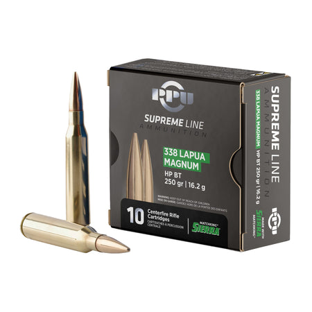 Prvi Partizan .338 Lapua Magnum MatchKing Competition 250 grain Hollow Point Boat Tail ammunition