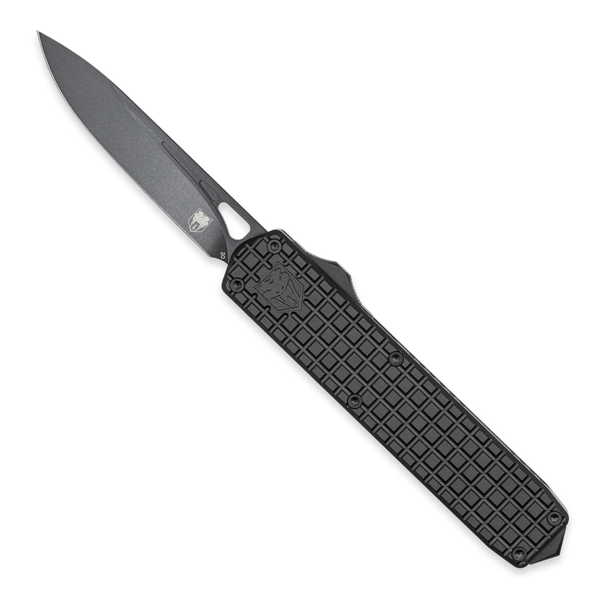 CobraTec Large Black Mamba Non-Serrated Tanto OTF Blade