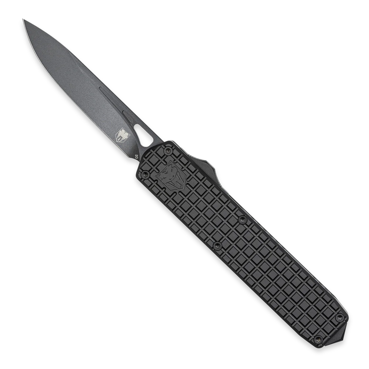 CobraTec Large Black Mamba Non-Serrated Tanto OTF Blade