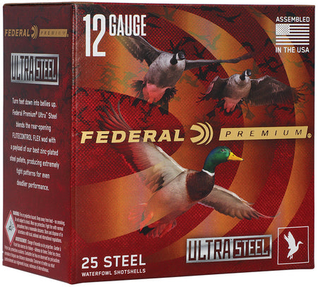 Federal 12 Gauge Shotgun Ammo ULTRASTEEL 3.5 in 1-1/2 oz BB / 2