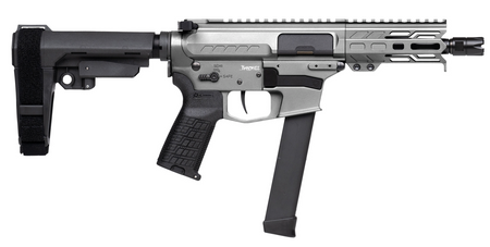 CMMG PISTOL, BANSHEE, MKGS, 9MM, 5", TUNGSTEN W/ADJ RIP BRACE