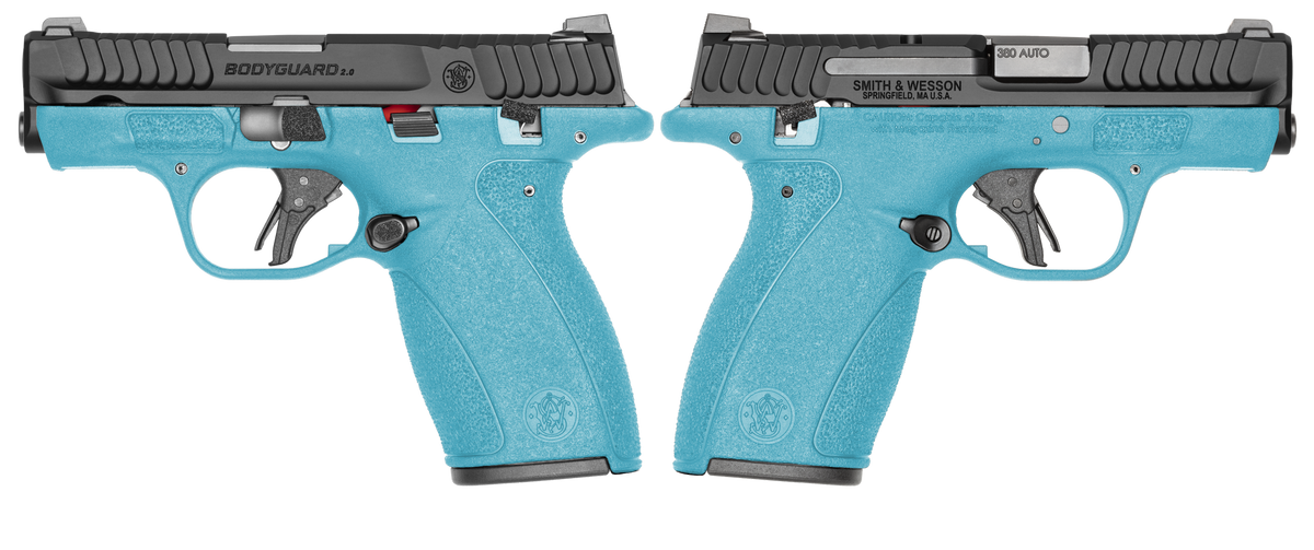 SMITH & WESSON BODYGUARD 2.0 MS 380ACP 2.75" ROBINS EGG BLUE 1-10RD 1-12RD