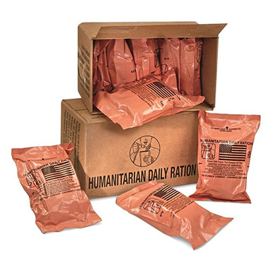 HDR Military Surplus Humanitarian MRE No Heating Element 10 Meals per CS