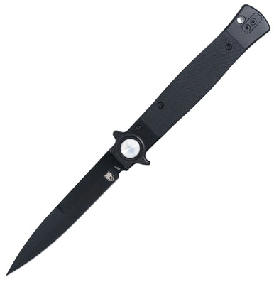 CobraTec Stiletto Black VG-10 Blade G-10 Scale Pocket Knife