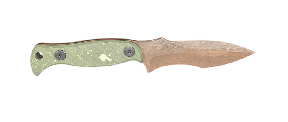 HALF FACE BLADES EXTREMIS DOOMSDAY 3.5" BLADE, 7.5"OA, S45VN STEEL, MICARTA GRIP