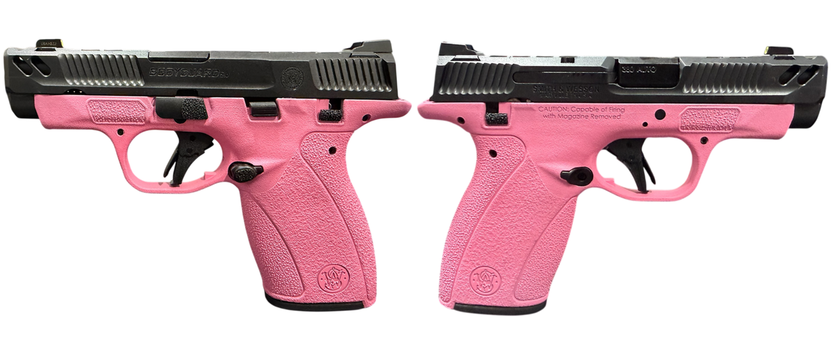 SMITH & WESSON PC BODYGUARD 2.0 CARRY COMP PINK FRAME 380ACP PISTOL 3.1" M.S 1-10RD, 1-12RD MAG