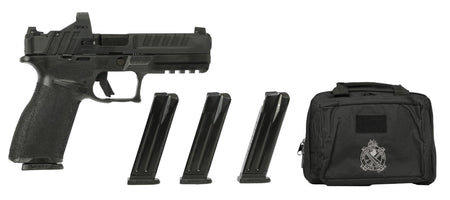 dSPRINGFIELD ARMORY ECHELON 4.5" 9MM 3 DOT TRITIUM GEAR UP 25 5-15RD MAG RANGE BAG VIIAN GRN OPTIC