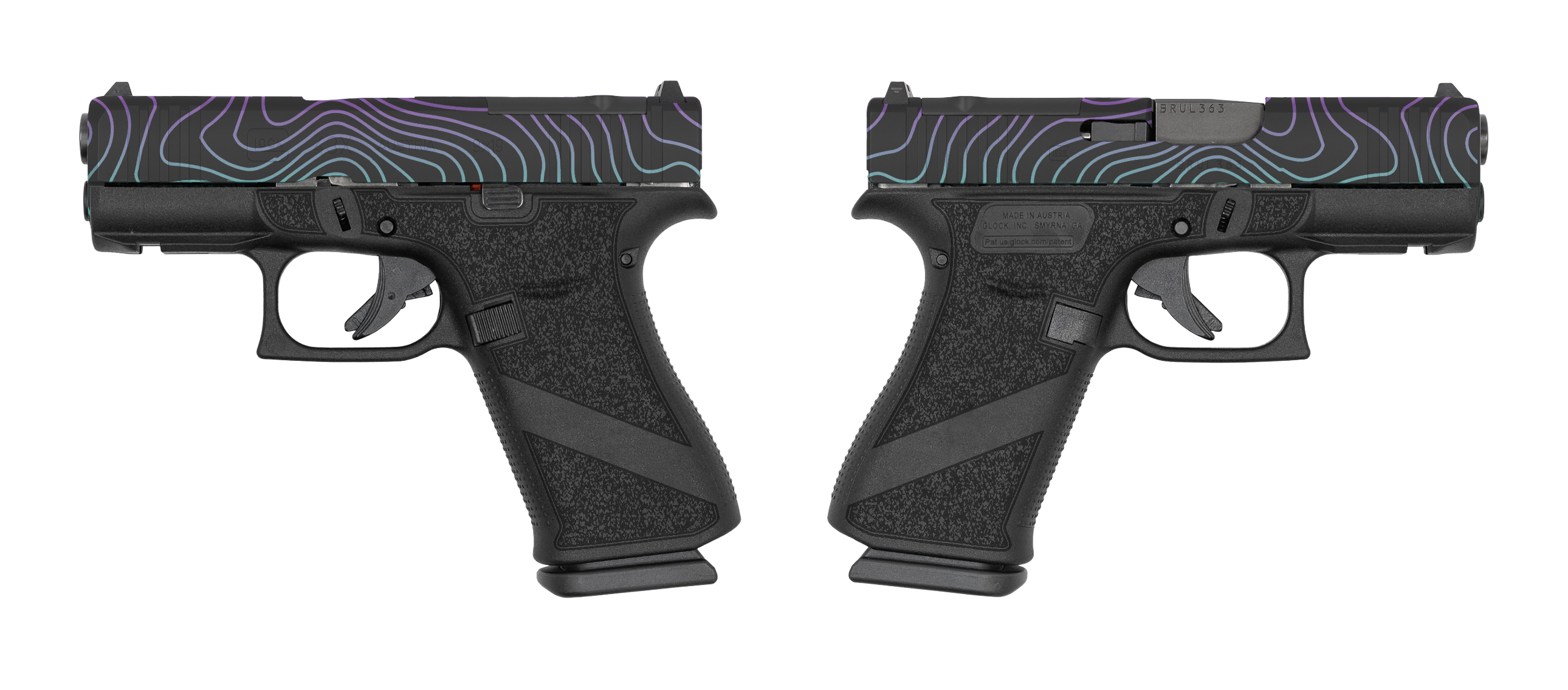 GLOCK 43X MOS TOPO 9MM PISTOL 3.39" FXD 5.5lb 2-10RD MAGS
