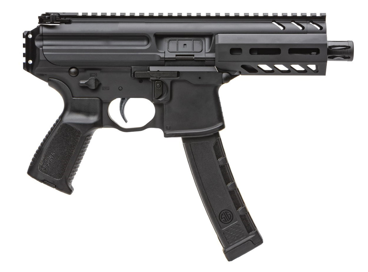 SIG SAUER OFF DUTY MPX 9MM PISTOL 4.5" BLACK 1-35RD MAG-NO BRACE-- LE ONLY