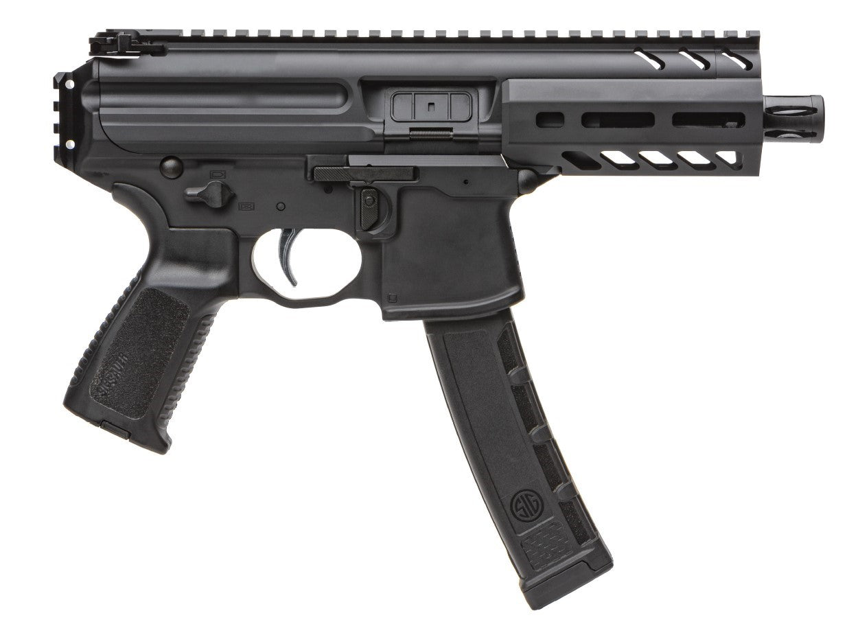 SIG SAUER OFF DUTY MPX 9MM PISTOL 4.5" BLACK 1-35RD MAG-NO BRACE-- LE ONLY