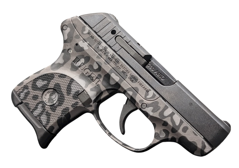 RUGER LCP 380ACP PISTOL SNOW LEOPARD PRINT 2.75" 1-6RD MAG