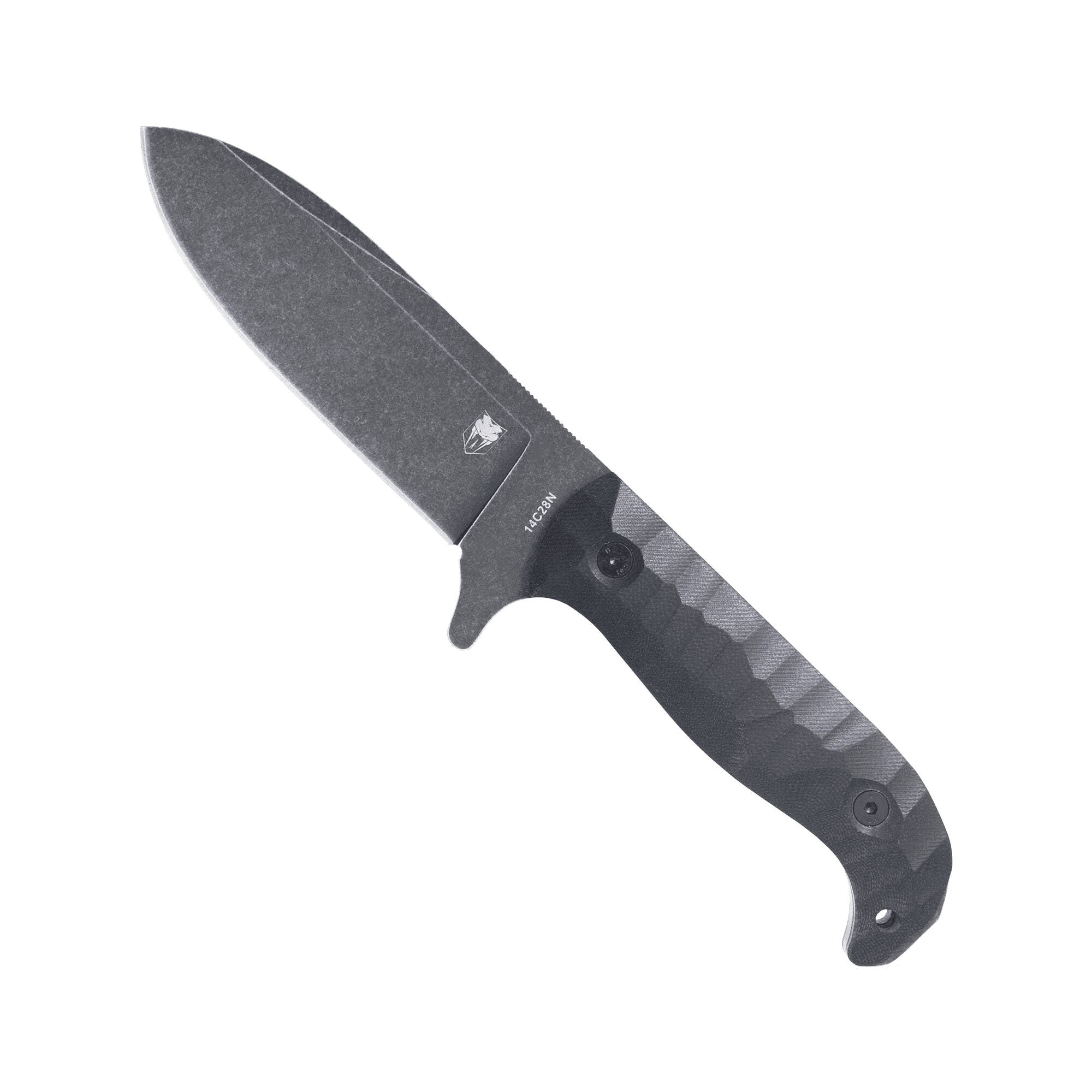 CobraTec PSK Spear Point Fixed Blade Knife Black Dark Stonewash