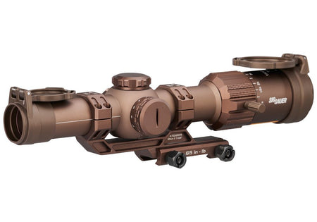 SIG SAUER TANGO MSR 1-8X24 30MM SFP ILLUMINATED MSR BDC8 RETICLE, 0.5 MOA FDE W/ MOUNT