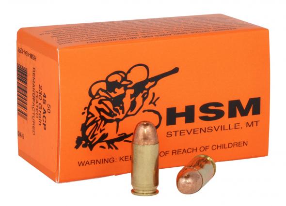 HSM .45 ACP/Auto Training 230 grain Full Metal Jacket ammunition