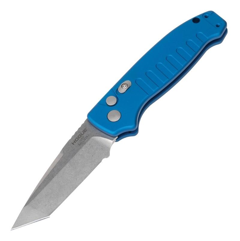 Hogue Ballista I Automatic Button Deployment Folder 3.5" Tanto Blade Blue