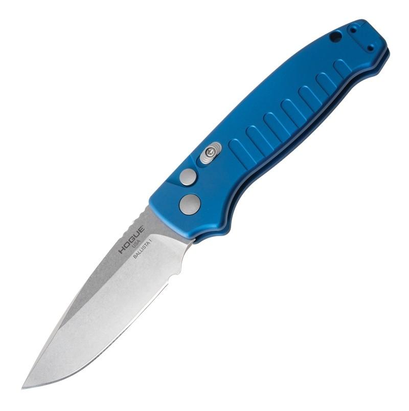 Hogue Blue Ballista I Automatic Folding Knife 3-1/2" Drop Point
