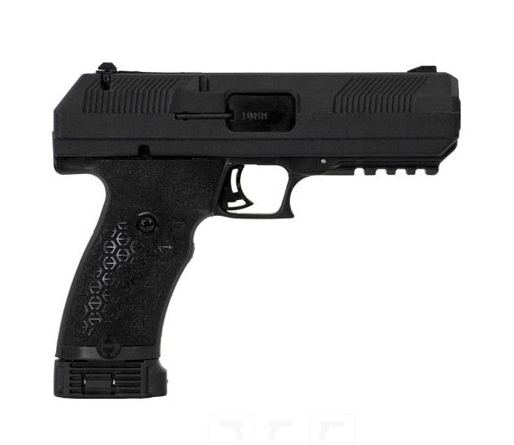Hi-Point JXP10NTB JXP 10mm Auto 10+1 4.50" Black Steel Barrel, Black Powder Coated YC9 Styled/Serrated Steel Slide, Black Polymer Frame w/Picatinny Rail, Black Textured Polymer Grip