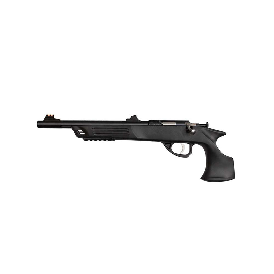 Crickett KSA793 Adult Pistol 22 WMR 1rd Blued Barrel 10.50" Blued Steel Threaded Barrel, Black Synthetic Grips
