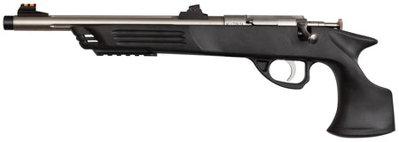 Crickett KSA796 Hunter Adult 22 WMR 1rd 9" Threaded Single Shot Stainless Barrel, Black Synthetic Grips