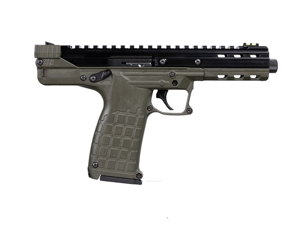 Kel-Tec CP33GRN CP33 22 LR 33+1 5.50" Black Ported/Threaded Barrel, Serrated/Optic Ready Slide, Green Polymer Frame w/M-LOK, Green Polymer Grip, Ambidextrous