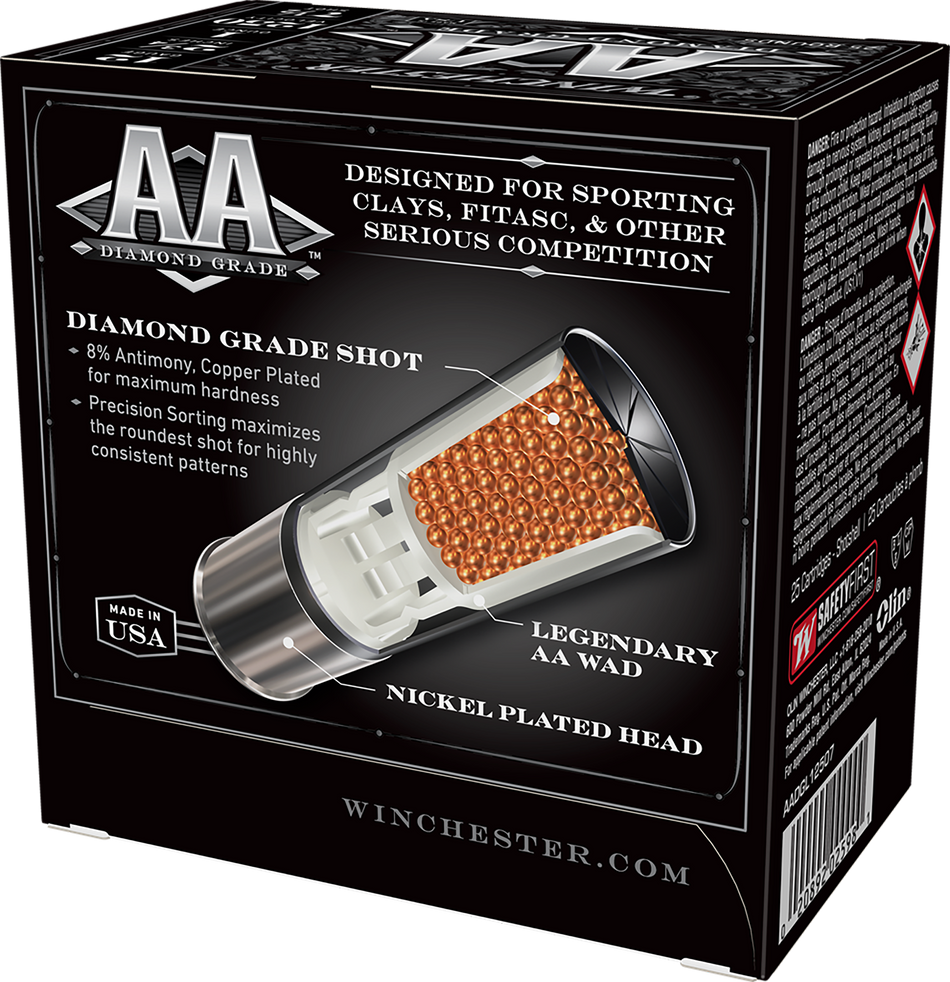 Winchester AADGL12507 AA Diamond Grade 12 Gauge 2.75" 1oz 7.5 Shot 1250 fps 020892025981