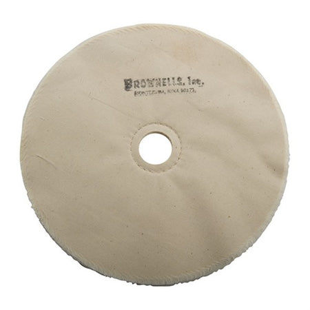 MUSLIN POLISHING WHEEL, LOOSE, 8" X 20-PLY, 1" ARBOR
