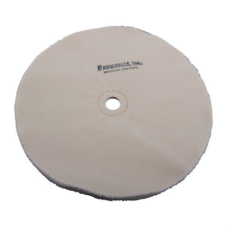MUSLIN POLISHING WHEEL, LOOSE, 10" X 20-PLY, 3/4" ARBOR