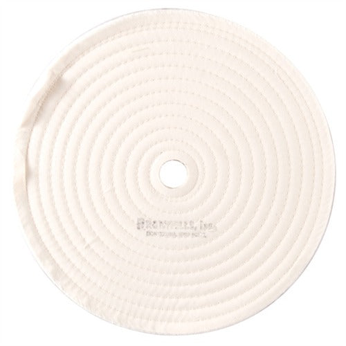 MUSLIN POLISH WHEEL STITCHED 10" X 3/8" THICK, 7/8" ARBOR