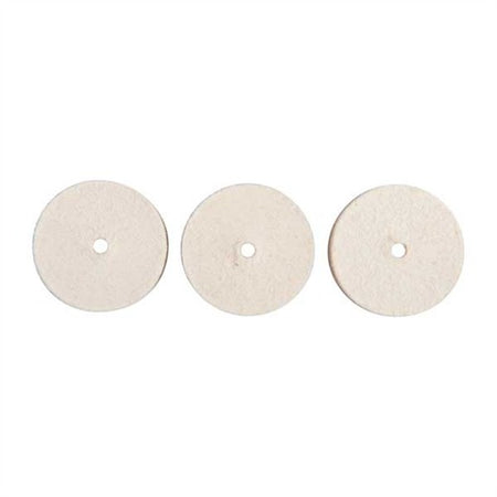 UNMOUNTED FELT BOB SQUARE 1"X3/8" 3 PACK