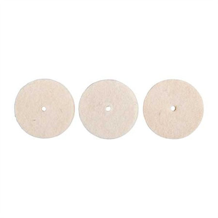 UNMOUNTED FELT BOB SQUARE 1"X1/8" 3 PACK