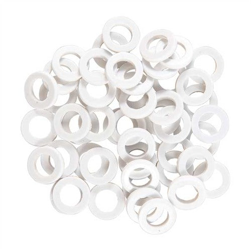 SWIVEL STUD SPACERS WHITE 50 PACK