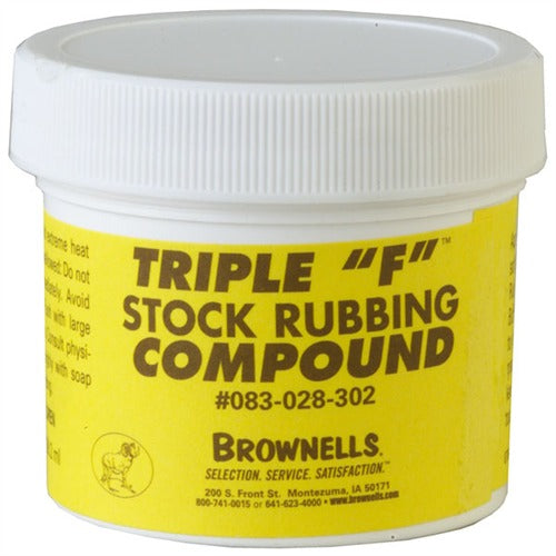 STOCK RUBBING COMPOUND, TRIPLE "F", 2OZ
