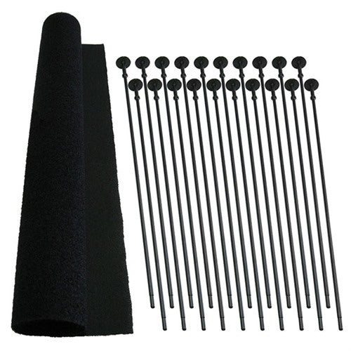 Vertical Rifle Organizing Rods for Safe Storage