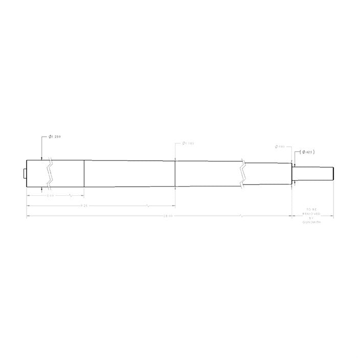 Stainless Steel Bolt-Action Barrel 30 Caliber