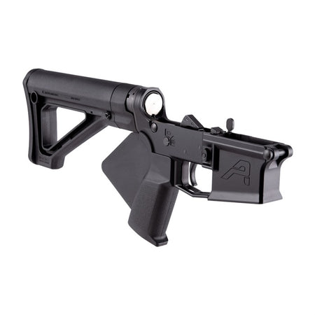 M4E1 FEATURELESS COMP LOWER W/FIXED CARB STOCK FOR AR-15 BLK