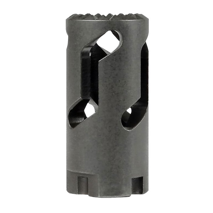 Midwest Industries AK 7.62x39 Flash Hider Impact Device, M14x1.0 Left Hand Thread, Black Finish