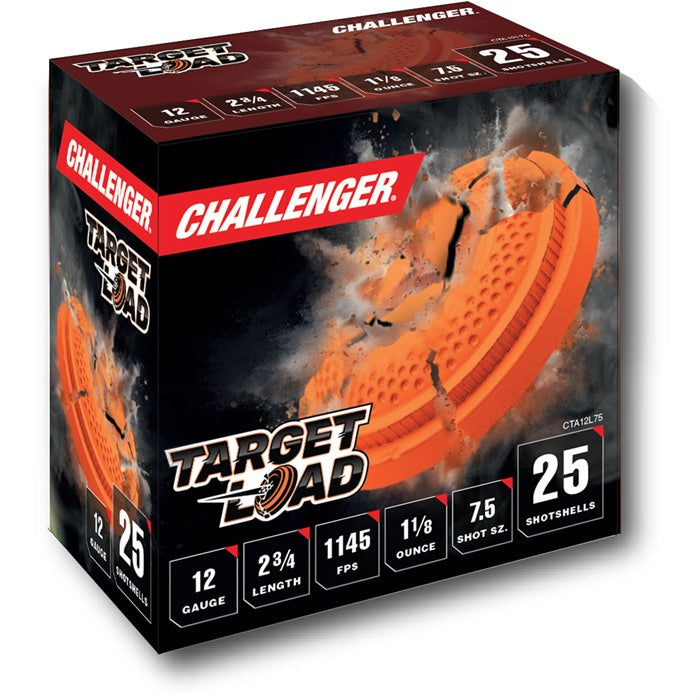 Challenger Ammunition 12 Gauge Shotgun Ammo  2.75 in 1-1/8 oz #7.5