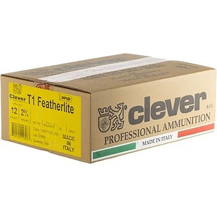 Clever 12 Gauge Shotgun Ammo Mirage Featherlite 2.75 in 7/8 oz #7.5