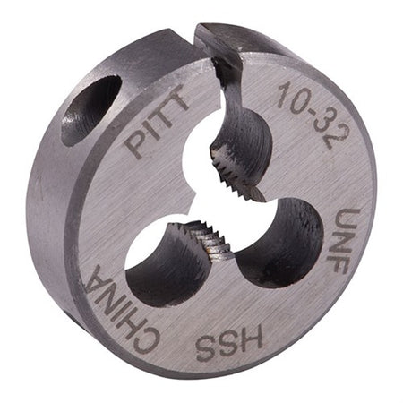 ROUND WIRE GAUGE CARBON DIE 13/16" DIAMETER 10-32 THREAD
