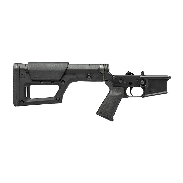 COMPLETE LOWER RECEIVER W/MAGPUL MOE & PRS LITE FOR AR15 BLK