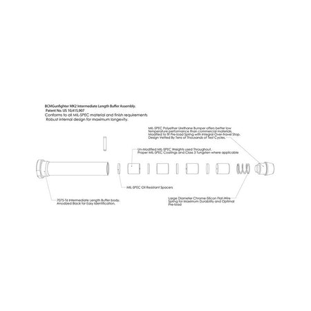 MOD 1 MK 2 Buffer Assembly for Firearms (812526023094)