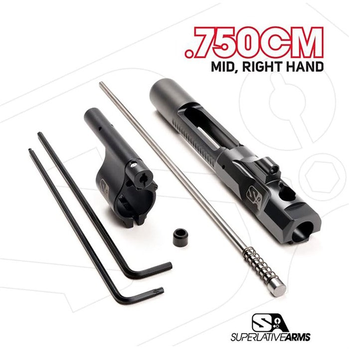 AR-15 Right Hand Adjustable Piston System with .750" Clamp-On Gas Block | 850011846278