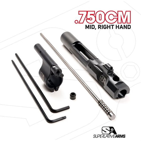AR-15 Right Hand Adjustable Piston System with .750" Clamp-On Gas Block | 850011846278
