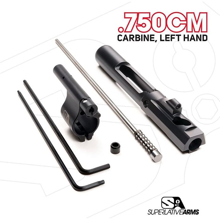 AR-15 Left Hand Adjustable Piston System with .750" Clamp-On Gas Block | 850051342570
