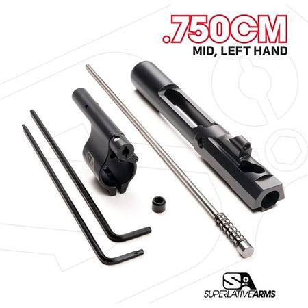 AR-15 .750" Block Left Hand Adjustable Piston System with Clamp