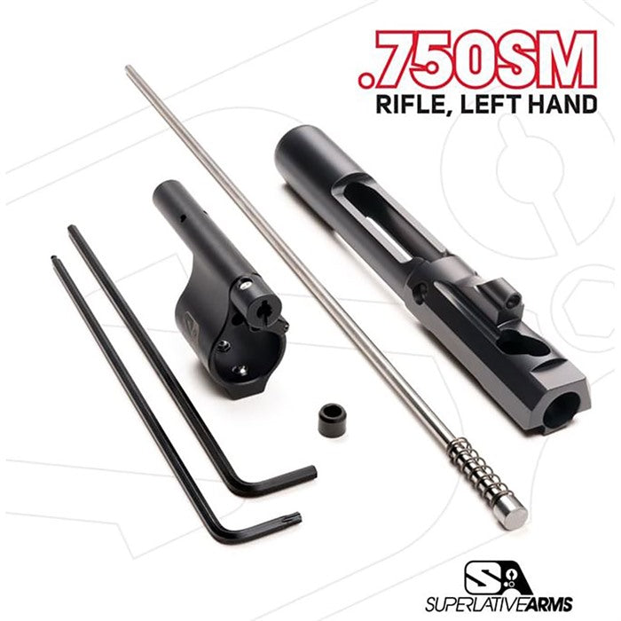 AR-15 .750" Gas Block Left Hand Piston System Adjustable