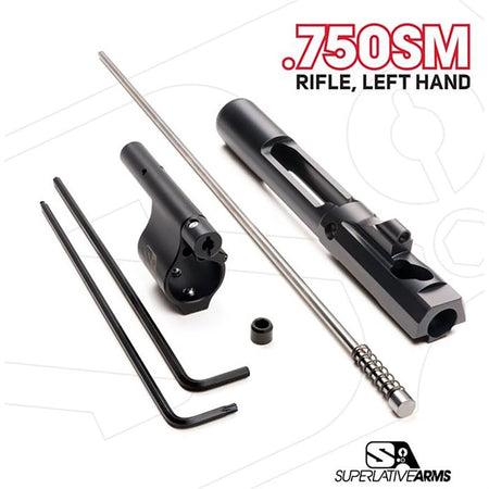 AR-15 .750" Gas Block Left Hand Piston System Adjustable