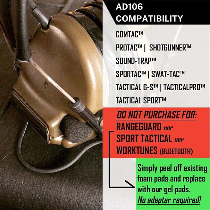 Sightlines Adapter Plates with Gel Ear Pads