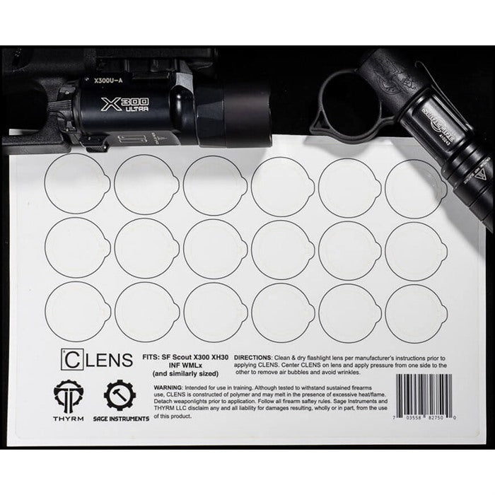 CLENS Weapon Light and Flashlight Lens Protector